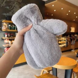 Winter Plush Wam Gloves Thicken Soft Fluffy All Fingers Gloves Cute Windproof Warmer Mittens Women Solid Color Keep Warm Mittens