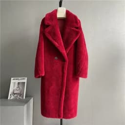 Solid Color Sheep Shearing Jacket Warm Wool Fur Coat Women Korean Fur Jackets Women Tops Casual Mid-length Fur Coats Zm944