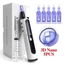 Hydrapen Microneedle Beauty Hydra Derma Pen with 5 Adjust or 12pin 24pin 36pin 42pin Rouna Nano 3D 5D Cartridge Skin Care Tool