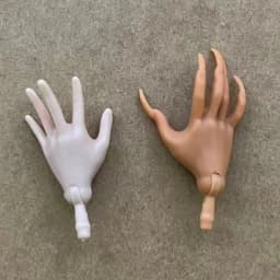 Monster Doll Replacements hands Slim Doll Colorful Hands Clear White Brown Green Purple Blue White Color Doll Parts