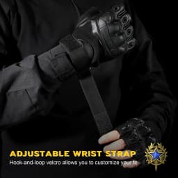 PU Leather Tactical Half Finger Gloves Airsoft Combat Shooting Hunting Paintball Outdoor Work Anti-skid Fingerless Men Women