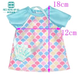 Mini Toys Doll Clothes 35cm 14inch Born Doll Fashion Blankets Dresses Onesies Suit Girl Gift