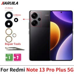 Rear Camera Lens For Xiaomi Redmi Note 13 12 11 Pro Plus 5G 4G Back Camera Glass Lens With Glue Adhesive Sticker