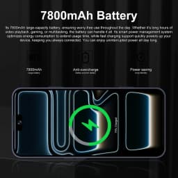 K-Touch Hot Mobile Phones A17 Pro Max Cell Phone Android 5G 7.3HD 22G+2TB Smartphone 16+48MP Dual Sim 7800mAh Unlocked Global Version