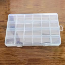 24 Grid With Slot Beaded Anti-string Grid Plastic Storage Box Jewelry Classification Parts Division Box Jewelry Box Organizer