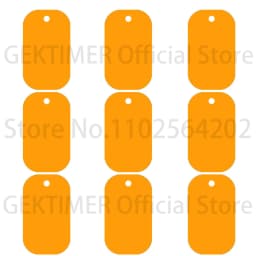 100Pcs Nameplate Laser Engraved Number Pendant for KeyChain Diy Making Aluminum Military Identity Tag Custom Personalized ID