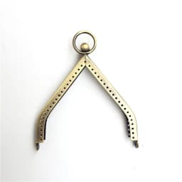 LIONSEN 11cm Triangle Purse Frame Kiss Clasp DIY Metal Accessories For Bag Frame Vintage Coin Purse Metal Clutch Bag Frame