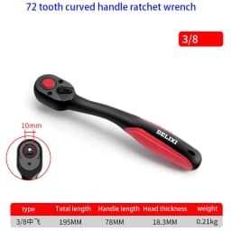 Car Repairs Ratchet Wrench 1/4 3/8 1/2 Inch High Torque Reversible Quick Release Ratchet Socket Wrench Hand Tool