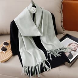 51Color Solid Women Winter Scarf Warm Thicken Cashmere Shawl Outdoor Tassels Pashmina Lady Wrap Windproof Scarves Fashion Luxury