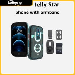Unihertz Jelly Star Mini Smartphone Android 13 8GB 256GB Led Light Unlocked Transparent Backshell Cellphones 48MP 3 inch Phone