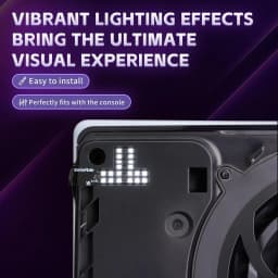 eXtremeRate for PS5 Slim/Pro Console RGB RAINBOW Logo LED Kit 7 Colors 40 Effects, Illuminated Decoration Logo LED