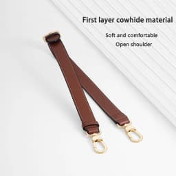 EverToner Bag Shoulder Strap For Long-champ Bag Adjustable Free Punching Modified Messenger Strap Leather Shoulder Strap