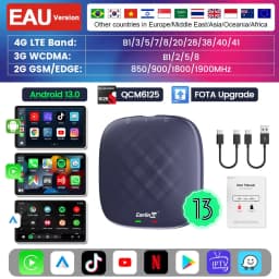 Carlinkit Plus QCM 6125 64G Android 13 CarPlay Ai Android Tv Box Wireless CarPlay Android Auto For Netflix YouTube Spotify IPTV