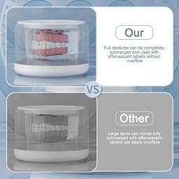 Mini Electric Braces Box Cleaning Box Multifunction Invisible Retainer Denture Clean Machine Jewelry Orthodontic Cleaner