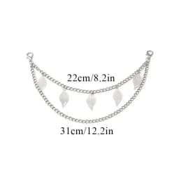Multi-layer Metal Bag Chain DIY Handles Heart Star Pendant Shoulder Bag Chain DIY Jewelry Accessory With Lobster Buckle Pendant