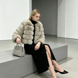 2026 Real Fox Fur Coat Women Winter Warm Luxury Natural Raccoon Fur Jacket Detachable Sleeves Female Vest Furry Coats