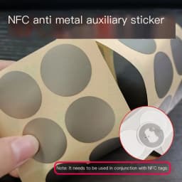 1/5/10pcs Ferrite Shielding Sticker NFC Anti-Magnetic Sticker Phone Signal Interference Blocker Metal Surface NFC Adapter