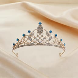 8 Simple Lines Sweet and Romantic Colorful Diamond Crown Princess Simple Adult Gift Children's Fashion Luxury Hair Accessories