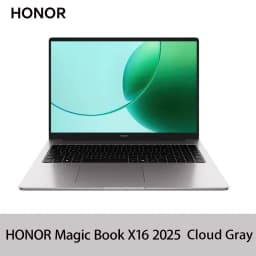 HONOR MagicBook X16 AMD 2025 Laptop 16 Inch AMD Ryzen 5 6600H Processor AMD Radeon 660M Graphics, 40W Boosted‑Performance Mode, Slim Laptop for Work, Study & Light‑Entertainment