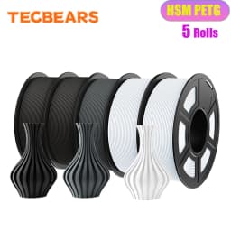 TECBEARS High Speed Matte PETG 3D Filament 1.75mm PETG Multi Color Combination Set FDM 3D Printer Materials DIY Gift 1KG/1Roll