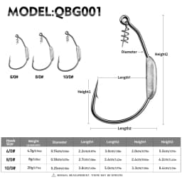 PROBEROS 3/5PCS Weighted Swimbait Hooks with Spring Lock High Carbon Steel Wide Gap Jig Hooks Pike Bass Texas Rig Fishing Tackle