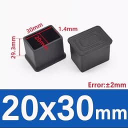 Black Square Chair Leg Caps PVC Non-slip Table Foot Dust Cover Socks Floor Protector Pads Pipe Plugs