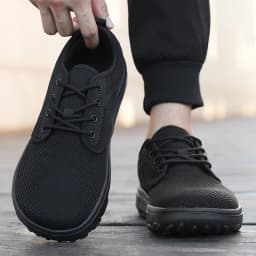 Men's Mesh Wide Toe Shoes Minimalist Comfortable Lightweight Walking Shoes Daily Outdoor Breathable Travel Men's Flat Sneakers
