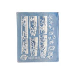 Handmade Ocean Themed Silicone Nail Art Mold Set with Whale and Shell Designs for Manicure Fashionable Nail Art Design Mould
