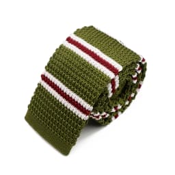 New 5.5cm Knitted Tie for Men and Women in Red Green Grey Striped Colorful Pattern Slim Fit Narrow Winter Tie Accessories Gift