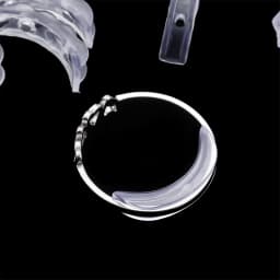 8 Sizes Silicone Invisible Clear Ring Sizer Anti-Loss Proof Invisible Ring Holder Retainer Shrinker for Large Rings
