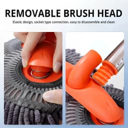 1X Car Cleaning Wash Multipurpose Kit Microfiber Brush Mop Sponge Wipe Auto Home Tools Universal Clean Accessories Yellow Gray