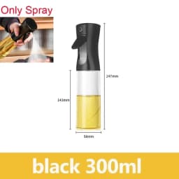 2 in 1 200/300/500ml Oil Spray for Kitchen Spray Oil Bottle Oil Washer Vinegar Soy Sauce Sprayer Containers Washer