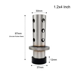Professional Casting Flask with Rubber Base Perforated Stainless Steel Cylinder for Lost Wax Making Mold Jewelry Tools