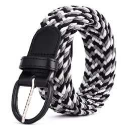 Women's Elastic and Elastic Woven Belt in One Outfit, Casual and Versatile Denim Belt for Men and Women