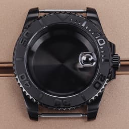 PVD Black NH35 40mm Men's Watch Case Sapphire For SUB Seiko NH35 NH36 NH38 NH34 Miyota 8215 ETA 2824 Movement Yacht-Master 20ATM