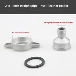 1 Set 1 Inch 3 Inch Aluminum Pipe Connector Wrench With Rubber Gasket Pump Connecting Pipe Fitting Water Pump Fittings