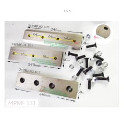 24PMF.02.107 Chipper Blade with Blade Anvil 24PMF.01.101 for Jinma WC-6 WC-8 / 24PMF.131 Wood Chipper or Hanmey, DF Town Sunny