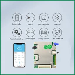 JiaBaiDa Automized Identify 7s-14s 7S 8S 9S 10S 11S 12S 13S 14S 20A 30A LFP NMC Smart BMS 24V 36V 48V Battery Management System