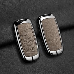 Car Key Case Holder For Jeep WK2 KL BU MP Renegade Grand Cherokee Dodge Ram Charger Challenger Chrysler 300C Journey 5Buttons