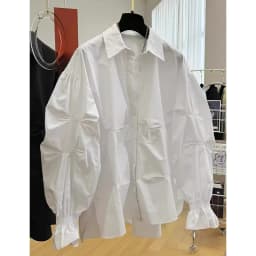 Early Spring 2026 Women's Loose Long Sleeve Shirt Sensation High-End Feeling Unique Exquisite Style Button Detail Po...