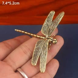 Simulation Brass Mantis Ornament Antique Insect Figurines Miniature Desk Decorations Craft Tea Pet Feng Shui Collectibles