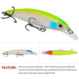 1pcs Bait Minnow 7g 14g 40g Luminous Bionic Fake Baits Plastic Hard Bait Fishing Bait Long Throw Floating Water Lure Swimbait