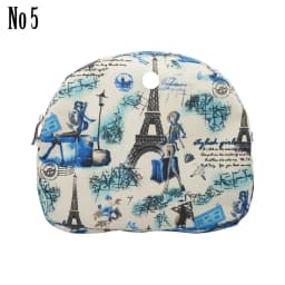 TANQU New Floral Composite Twill Cloth Waterproof Inner Lining Insert Zipper Pocket for O Bag Obag Moon Light for O Moon Light