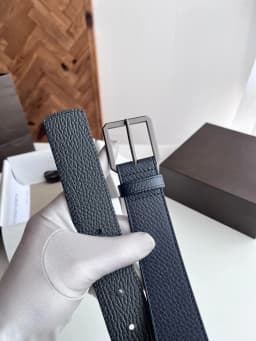 High Quality 3.5cm Leather Business Men Belt Luxury Brand Designer famous Belts for men Jeans Strap Male Metal Buckle Belt
