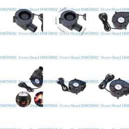 New 7530 5V USB Powered Fan with One Speed Controller- Compact and Quiet Blower for Barbecue and Camping