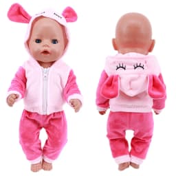 Elephant One-piece Suit Animal Shaped Plush Clothes For 18 inch American & 43 Cm Baby Dolls Clothes,Our Generation Toys