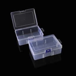 Clear Plastic Box Rectangular Screwdrivers Bits Tools Bleads Dustproof Waterproof Packing Storage Cases Container