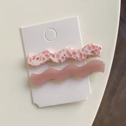 Korean version of acetic acid hairpin simple side clip temperament versatile one-word clip advanced bangs clip broken hairpin