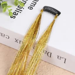 1 Pc Sparkle Shiny Hair Tinsel Hair Extensions Dazzles Women Hippie for Braiding Headdress Hair Braiding Tools Long 100cm
