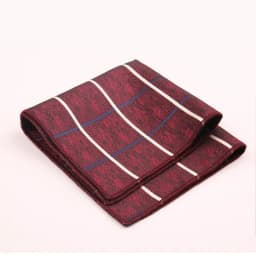 Trendy Striped Floral Brown Pocket Square British Men Formal Handkerchief Suit Shirt Accessories Groom Wedding Party Chest Hanky